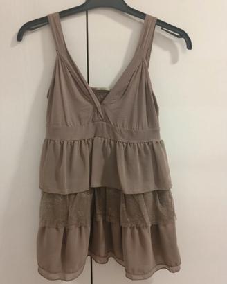 Top Intimissimi stile Babydoll a Balze e Pizzo