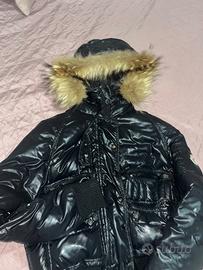 Piumino Moncler Vintage Nero Lucido Bomber