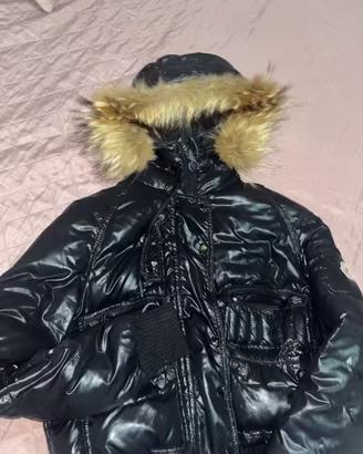 Piumino Moncler Vintage Nero Lucido Bomber