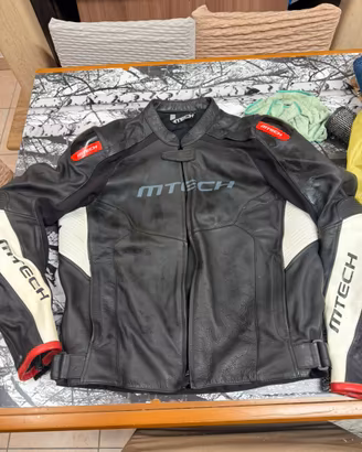 Giacca/Giubbotto Moto MTECH in vera pelle