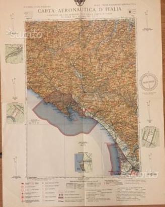 Carta Aeronautica d'Italia, 1930 (LIGURIA TOSCANA)