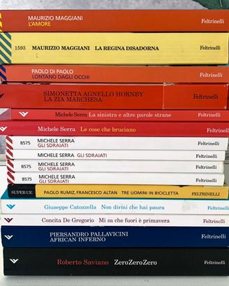 15 libri edizioni Feltrinelli di autori italiani