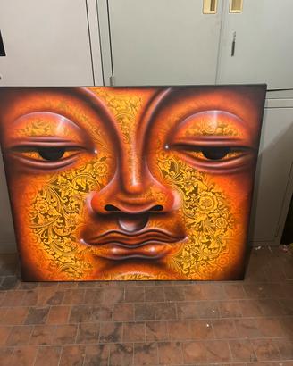Dipinto su tela Buddha etnico vintage