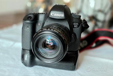 Canon 6d + obiettivi, battery grip e flash
