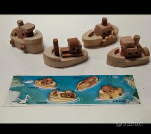 Sorpresine Kinder barche in legno 