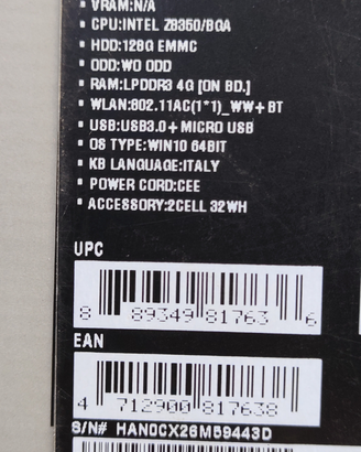 Tablet pollici 10.1