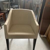 1 Poltroncina Elisa Rossetto ecopelle Avorio