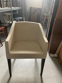 1 Poltroncina Elisa Rossetto ecopelle Avorio