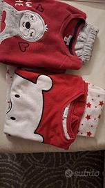 2 Pigiami pile OVS 5/6 anni