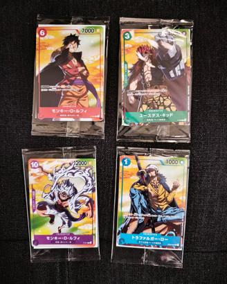 One Piece carte promo 7 Eleven jap sigillate