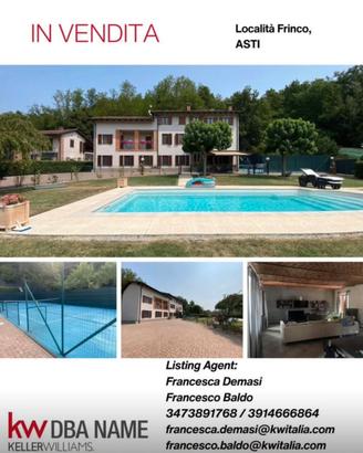 Villa con piscina e campo da tennis