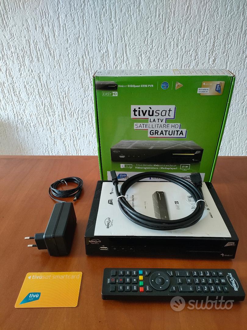 Decoder Tivùsat Digiquest con scheda attivata - Audio/Video In vendita ...