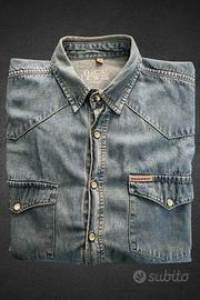 Camicia jeans denim blu chiaro