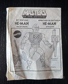 Istruzioni MOTU Battle Armour He-Man 1983 Mattel