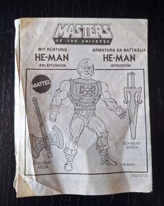 Istruzioni MOTU Battle Armour He-Man 1983 Mattel