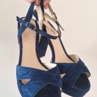 sandali camoscio blu 39