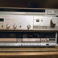 Stereo Amplificatore Piastra e Radio Vintage HIFI