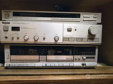 Stereo Amplificatore Piastra e Radio Vintage HIFI