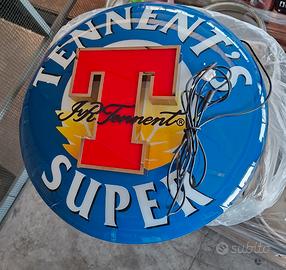 Insegna Luminosa Tennent's Super 