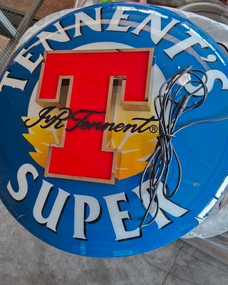 Insegna Luminosa Tennent's Super 