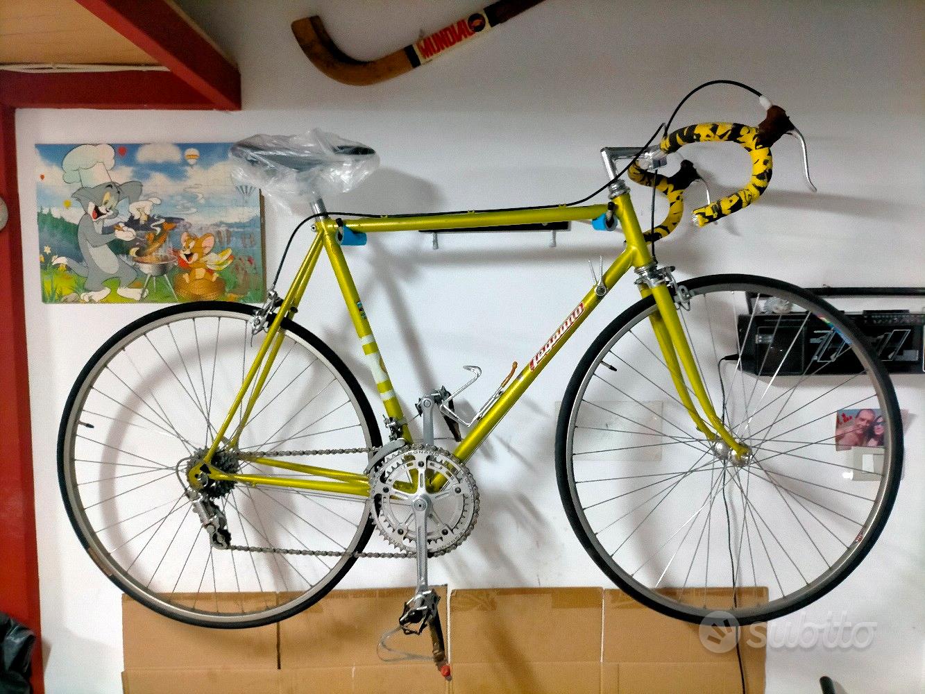 Kit Adesivi Vintage Per Bici Da Corsa LEGNANO - 7 Pezzi, Scritte Nere, Made In Italy - Foto 3
