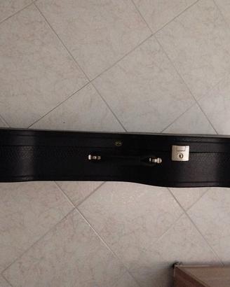 Chitarra morris con tracolla,tre piede,cust rigida