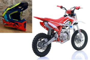 Pitbike Apollo Thunder 110 14'/12' - Casco Omaggio