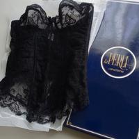 Guépiere pizzo nero ''La Perla''