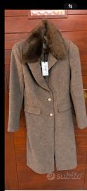 CAPPOTTO IN LANA CON COLLO IN PELLICCIA