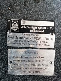Vaillant vcw 180 e h ricambi