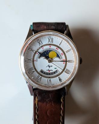 Orologio Vintage Luch (Луч) Fasi Lunari - Quartz 