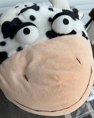 Scaldapiedi maxi in peluche a forma di mucca