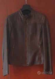 Giacchetto biker in pelle donna