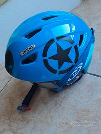 Casco bambino con occhiali