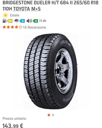 Bridgestone dueler H/T 265/60 r18 M+S