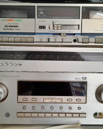Componenti hifi piastre a cassette e amplificatori