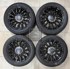 Cerchi 15 neri e pneumatici originali Fiat 500