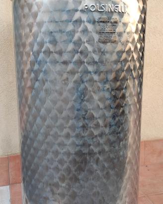 Fusto Acciaio Inox 200 Litri