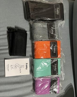 Fokky Set 5 Bande Elastiche Fitness in Tessuto