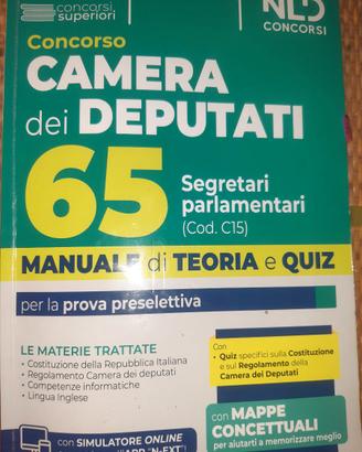 Libro usato per la prova selettiva dei 65 posti