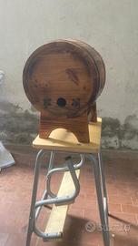 Botte in legno per vino