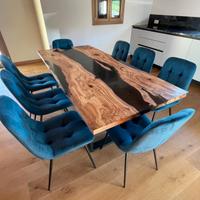 🌿 Tavoli in legno e resina 