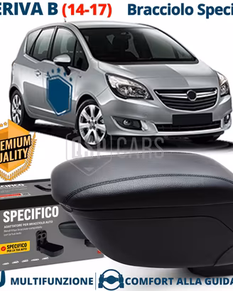 Bracciolo SPECIFICO Opel Meriva B 14-17 in PELLE