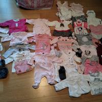 lotto 41 pezzi  bambina 3/6  mesi autunno/ inverno