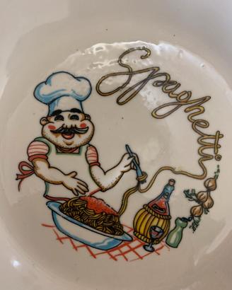 Serv. spaghettata Vintage ceram. Ternana Italy