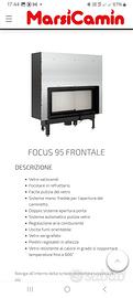caminetto marsi camin 14 kw a legna 