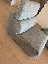 Poltrona sofà con divano gatti come nuovo