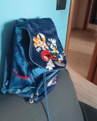 zaino scolastico sonic