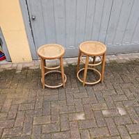 2 sgabelli in Rattan 