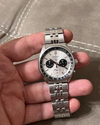 Cronografo Seiko SSB425P1 Panda, 42 mm, tachimetro